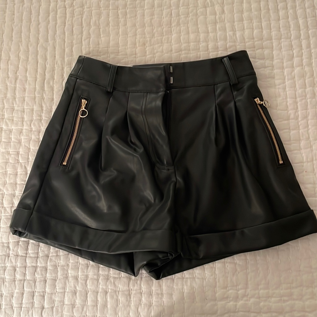 Generation Love Carolyn Vegan-Leather Shorts